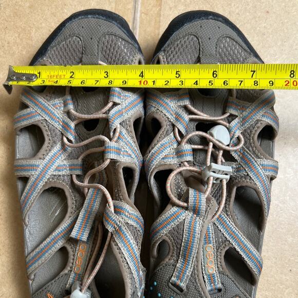 Abeo Gray and Orange  Sandals W 12 1/2 - Picture 5 of 6